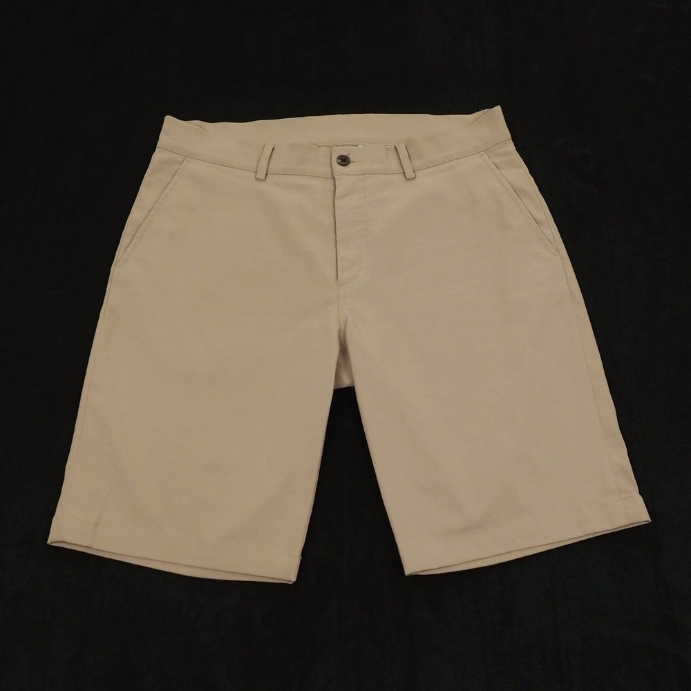 KJUS Inmotion Golf Chino Shorts Mens Medium 34 Khaki Brown Flat Performance